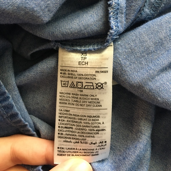 Embroidered Denim Dress - Picture 4 of 4